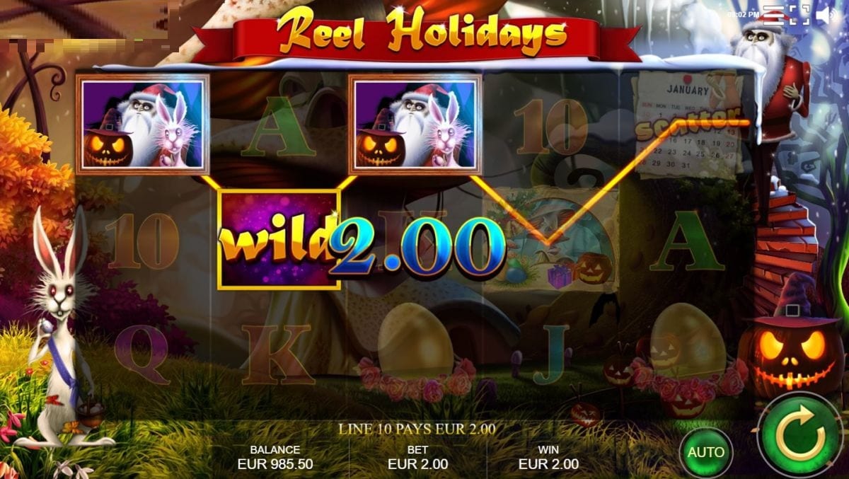 Reel Holidays Slot Gameplay