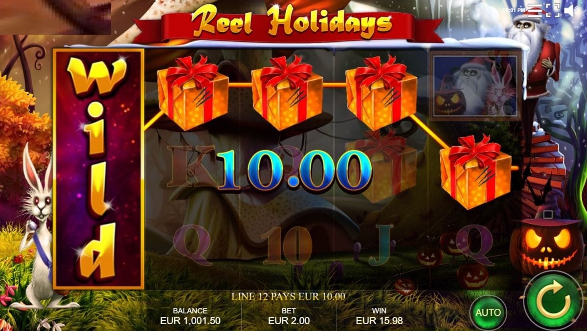 Reel Holidays Slot Wins