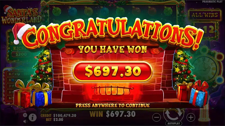 Santa’s Wonderland Slot Big Win