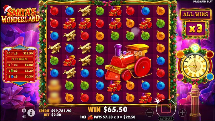 Santa’s Wonderland Slot Gameplay