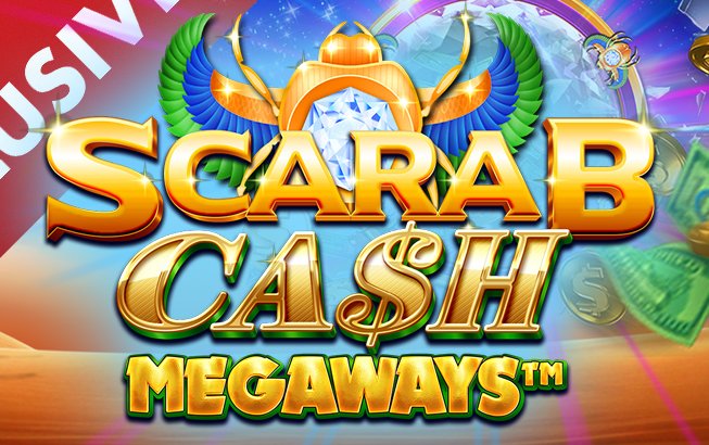 Scarab Cash Megaways Slot Logo Wizard Slots