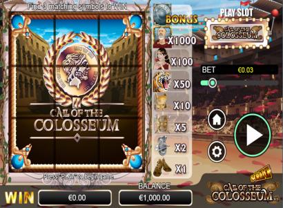 Scratch Call of the Colosseum online slots