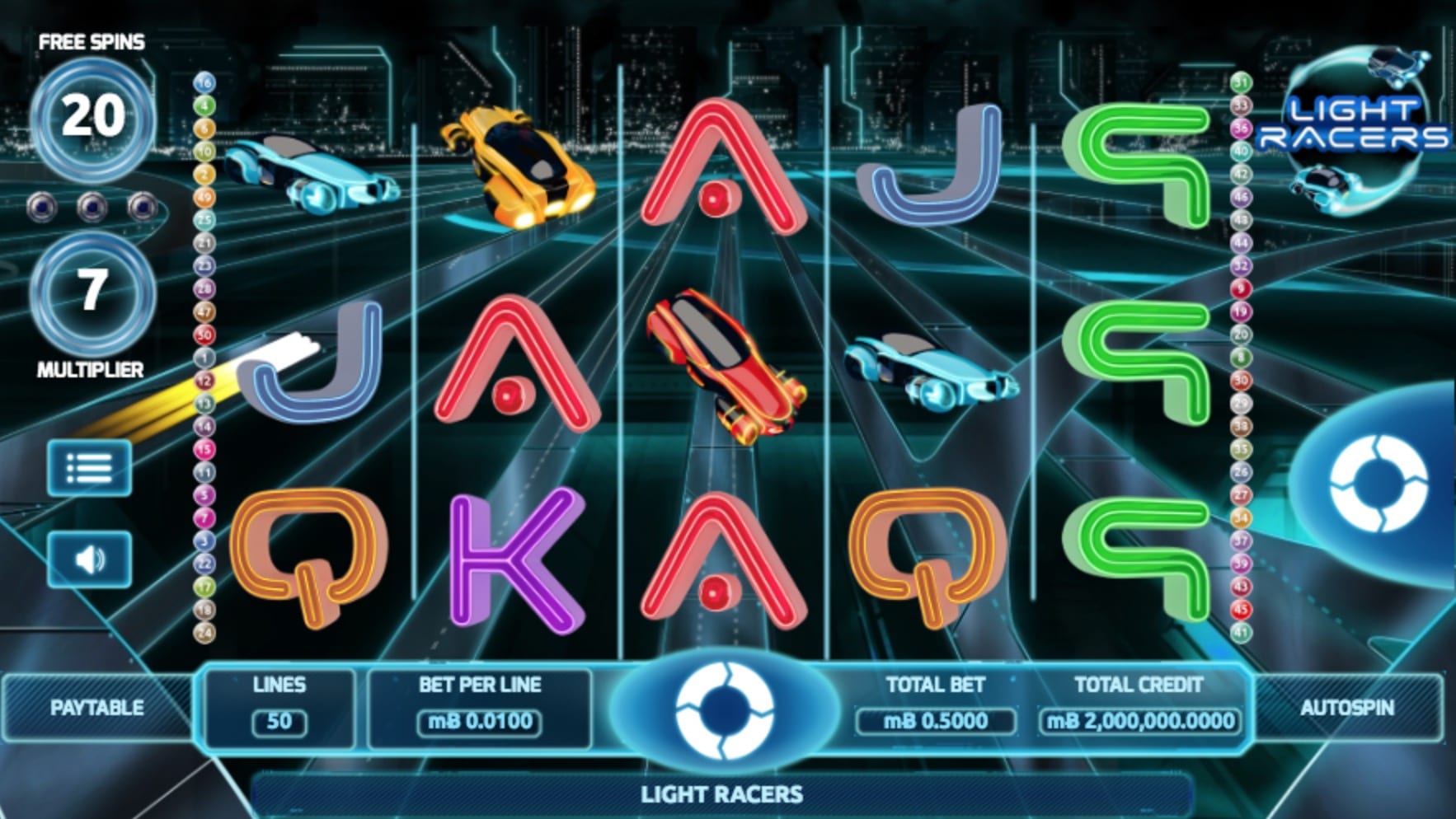 Screenshot of Light Racers gameplay