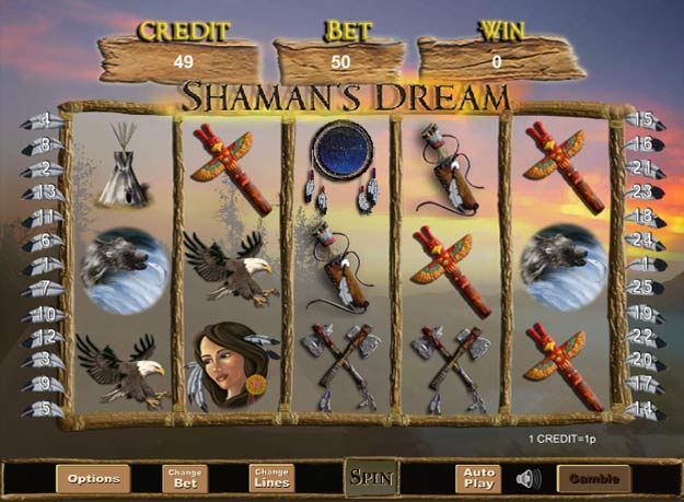 The free Shaman Spirit slot has everything needed to tick all of those boxes.Its 3D graphic design can be best described as picturesque and the animals illustrated feel spiritual.Nature is part of the theme and the backdrop is of mystical mountains that rise against a night sky/5(69).