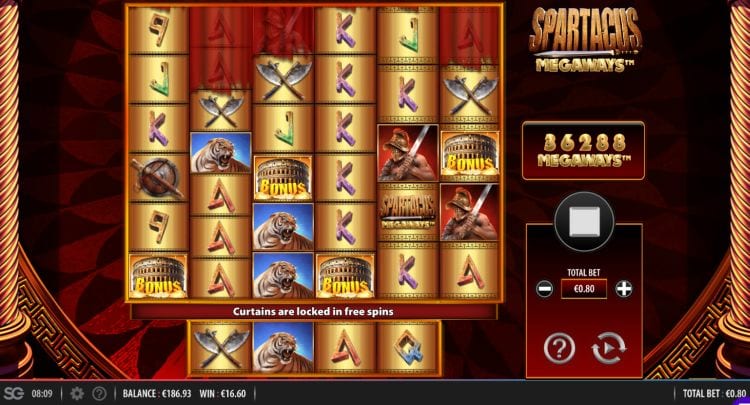 Spartacus Megaways Slot Game Play