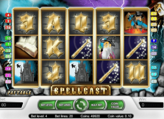 Spellcast slot game play