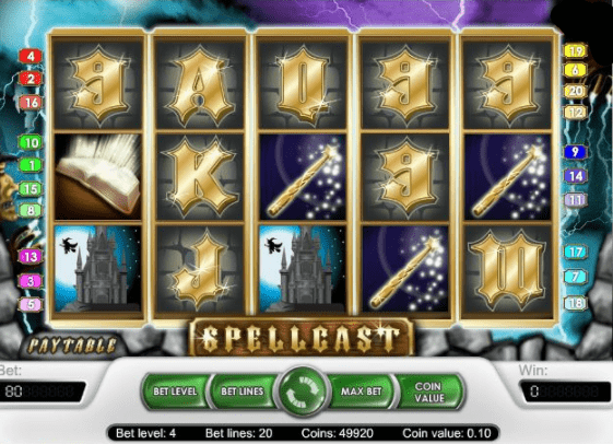 Spellcast slot game play