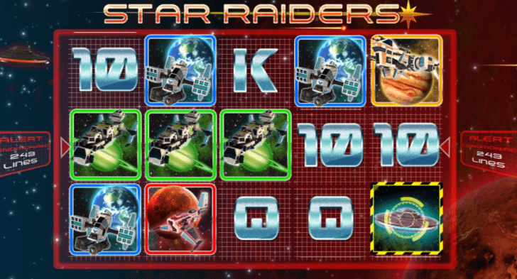 Star Raiders Slots gameplay