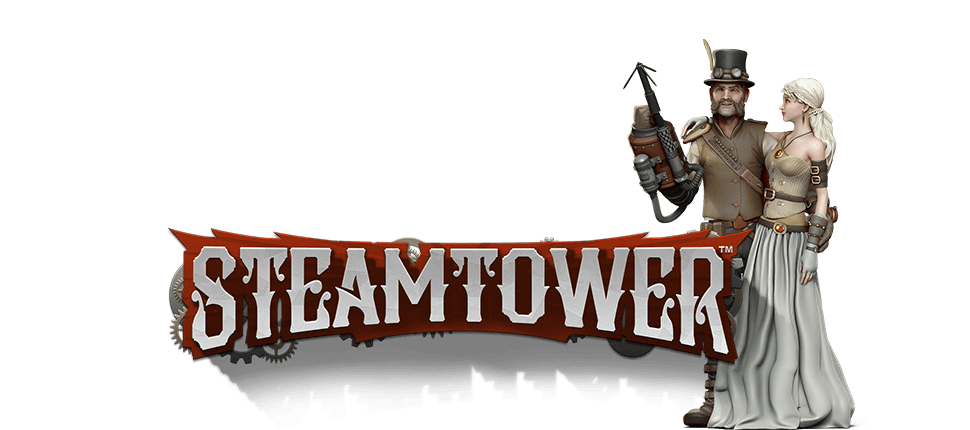 Steamtower online slots game logo