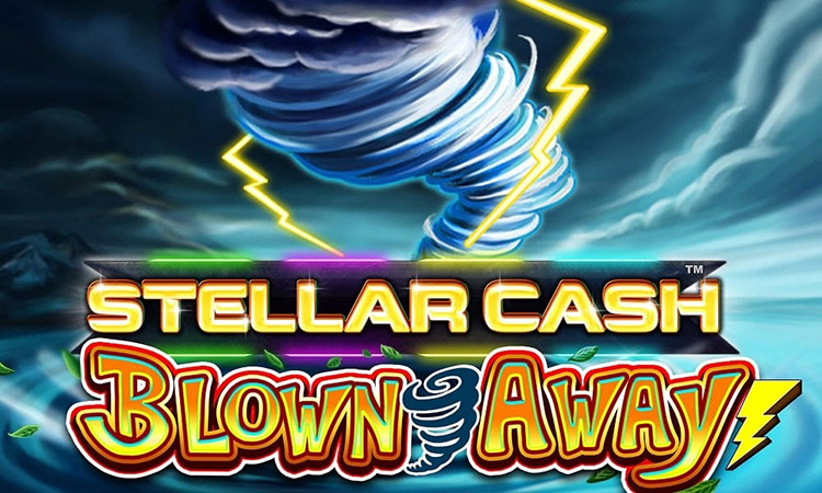 Blown Away Stellar Cash Slot Logo Wizard Slots