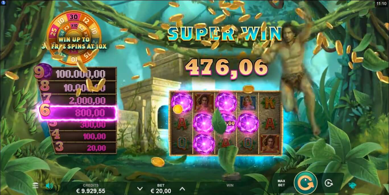 Tarzan and the Jewels of Opar Slot Win