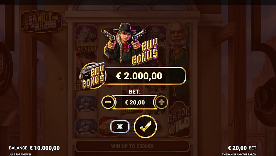 Bandit and the Baron Slot Bonus