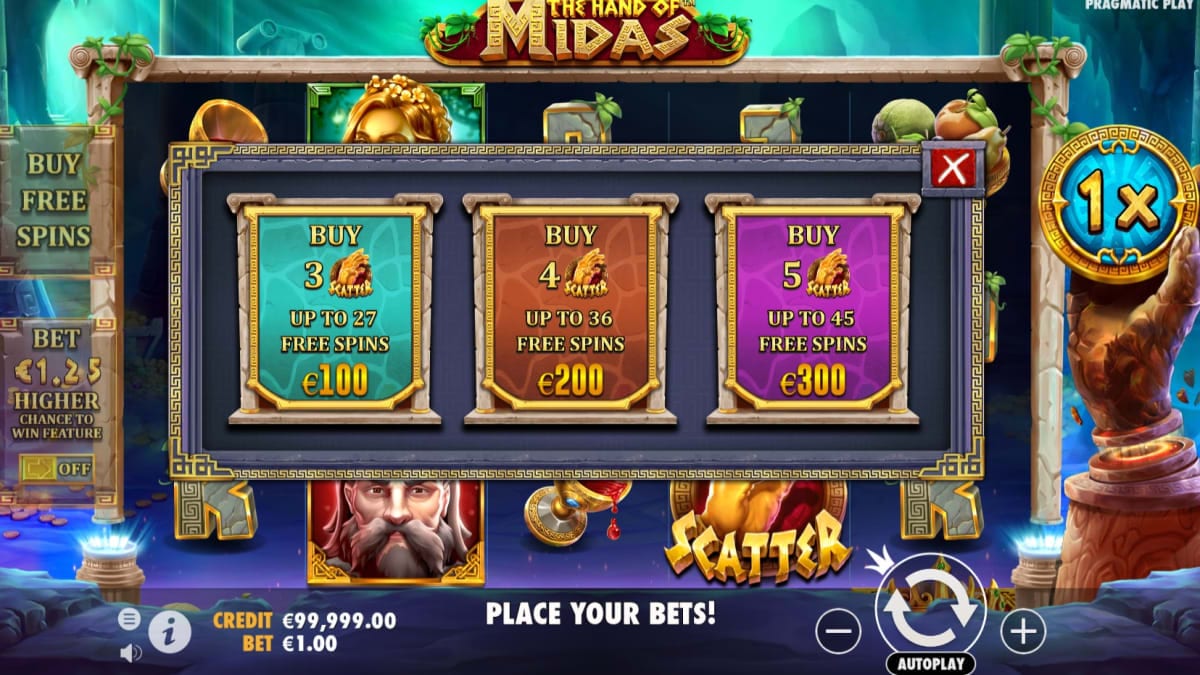 Hand of Midas Slots Online