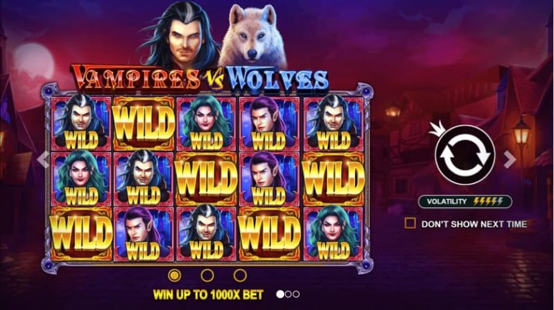 Vampire vs Wolves Slots Wild