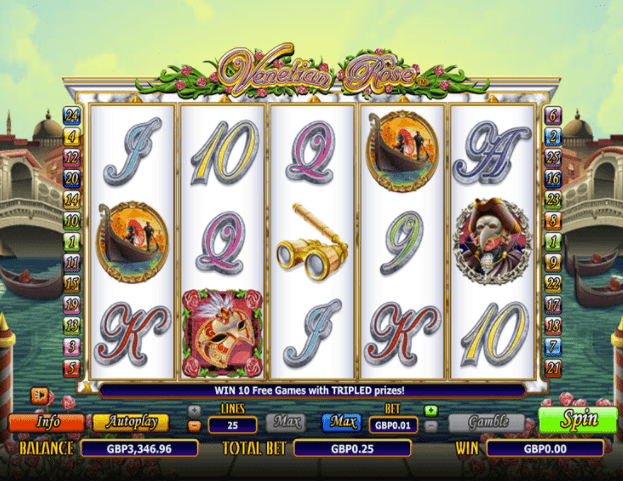 Venetian Rose Slots gameplay