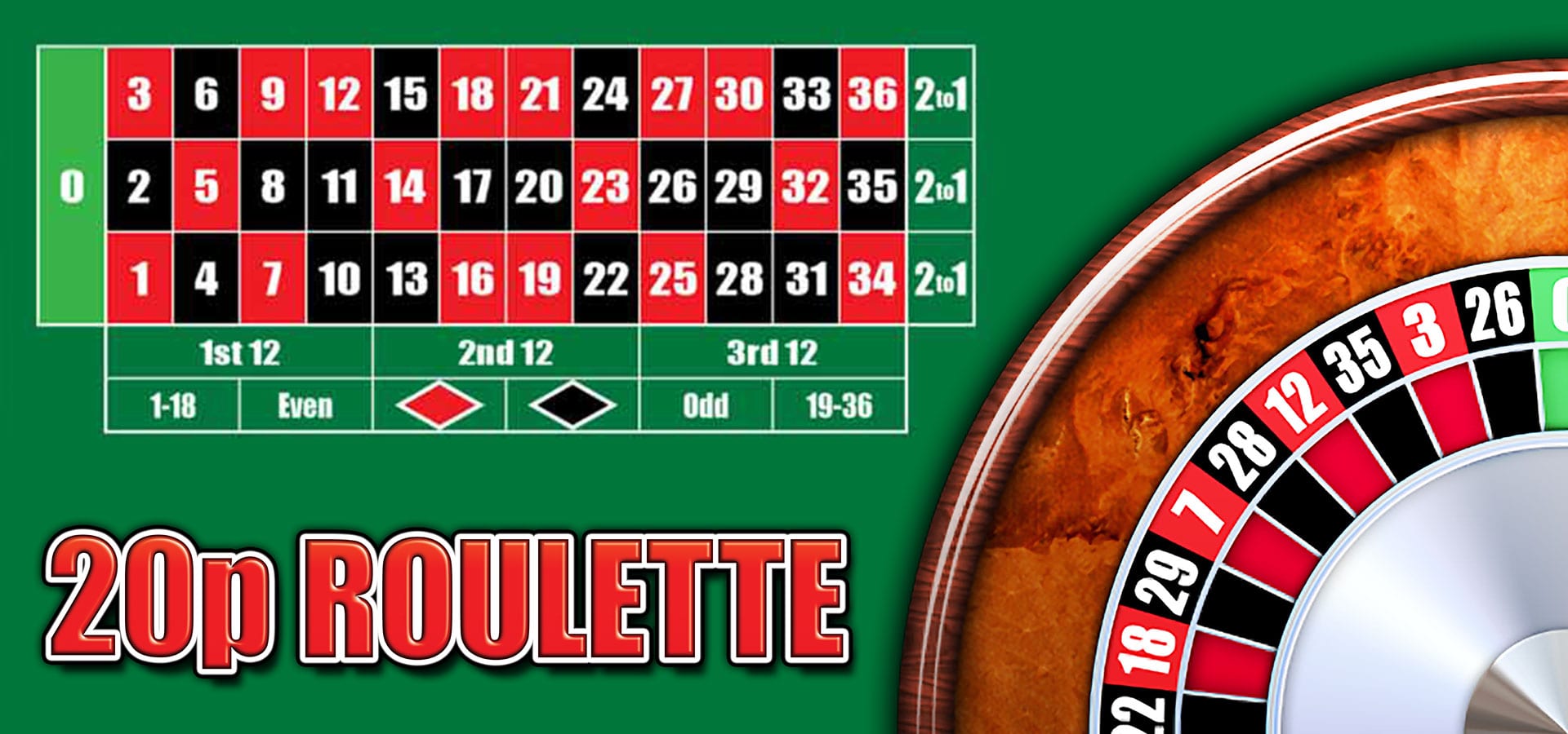 Roulette table