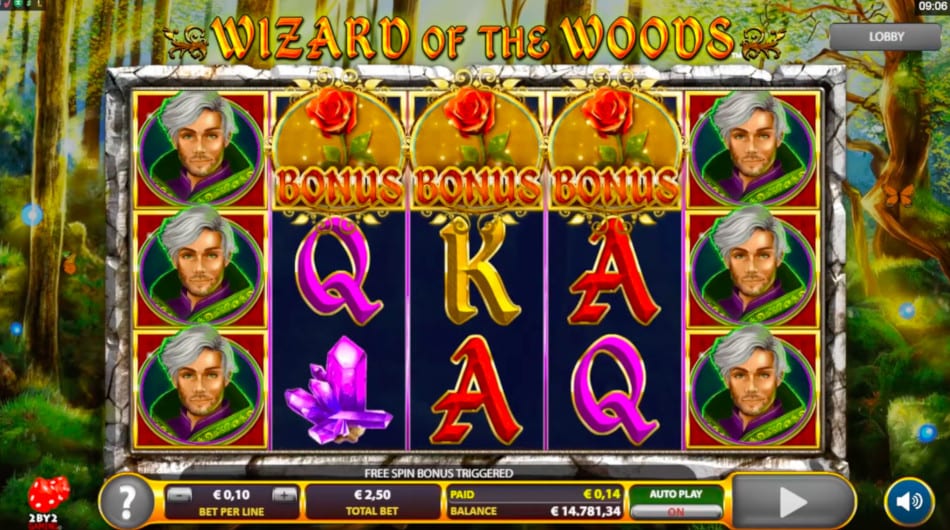 Wizard of The Woods Free Slots