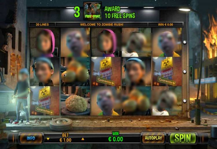 Zombie Rush Deluxe Slots Reels