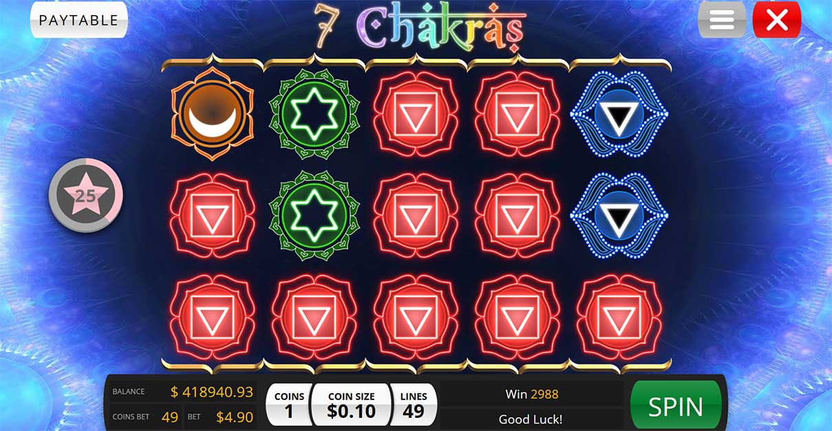 7 Chakra's Casino Slots gameplay