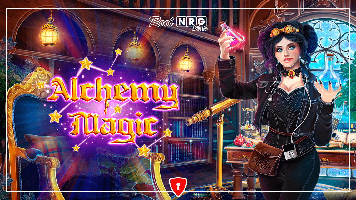 Alchemy Magic Slot Logo Wizard Slots