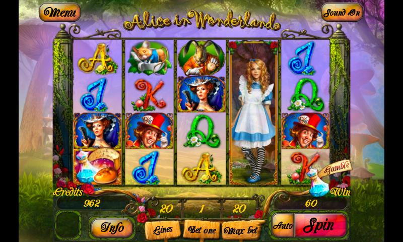 Alice in Wonderslots Games