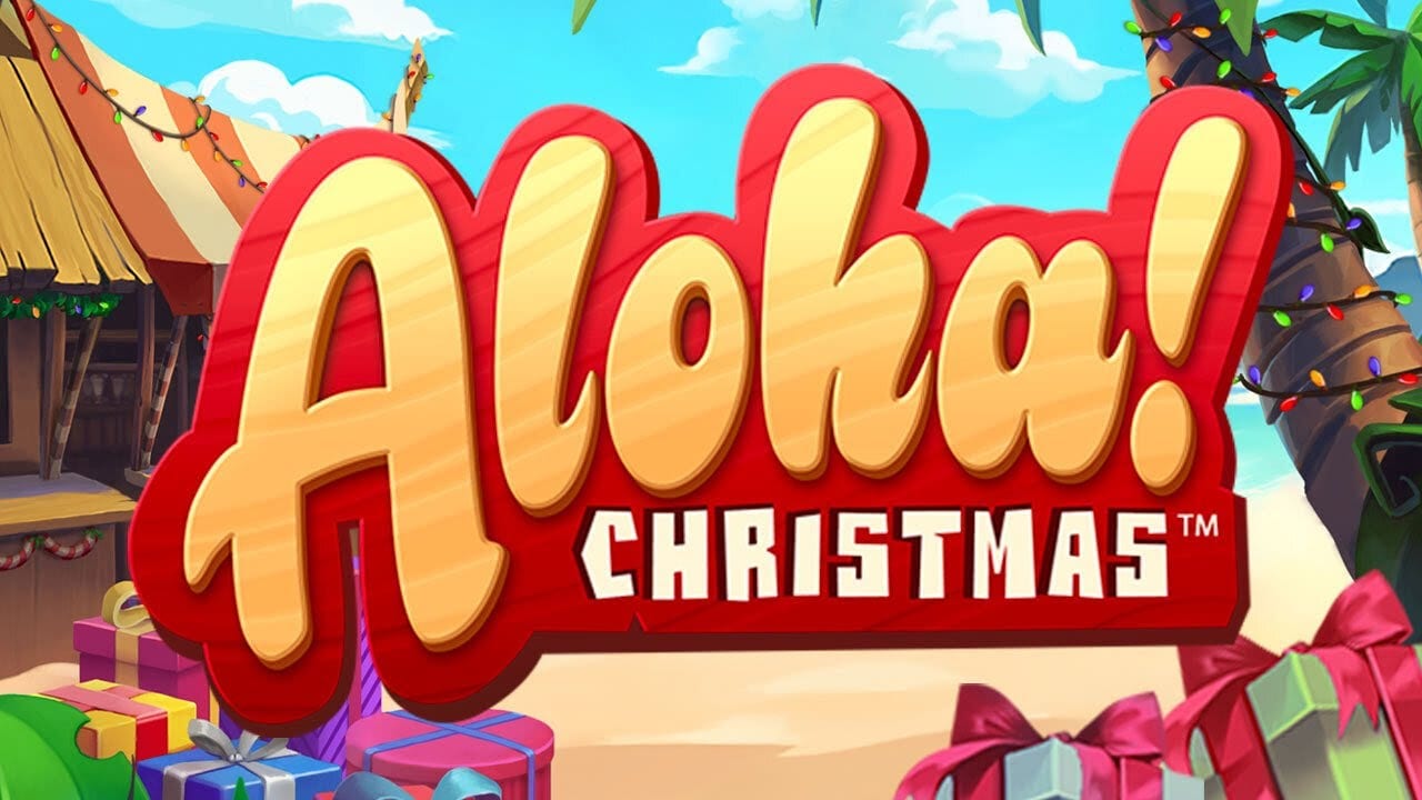 Aloha! Christmas Slot Logo Wizard Slots