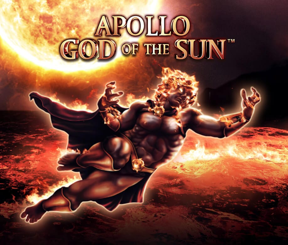 apollo god of the sun slots game logo