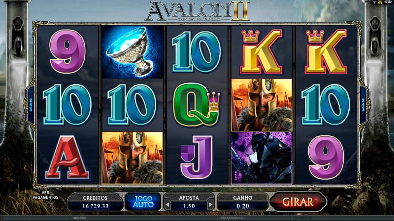 Avalon II - Quest For The Grail slots gameplay
