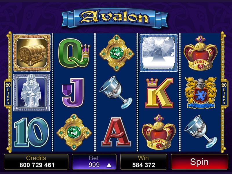 Avalon slot gameplay