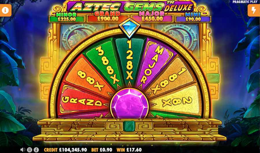 Aztec Gems Deluxe Slot wheel of fortune