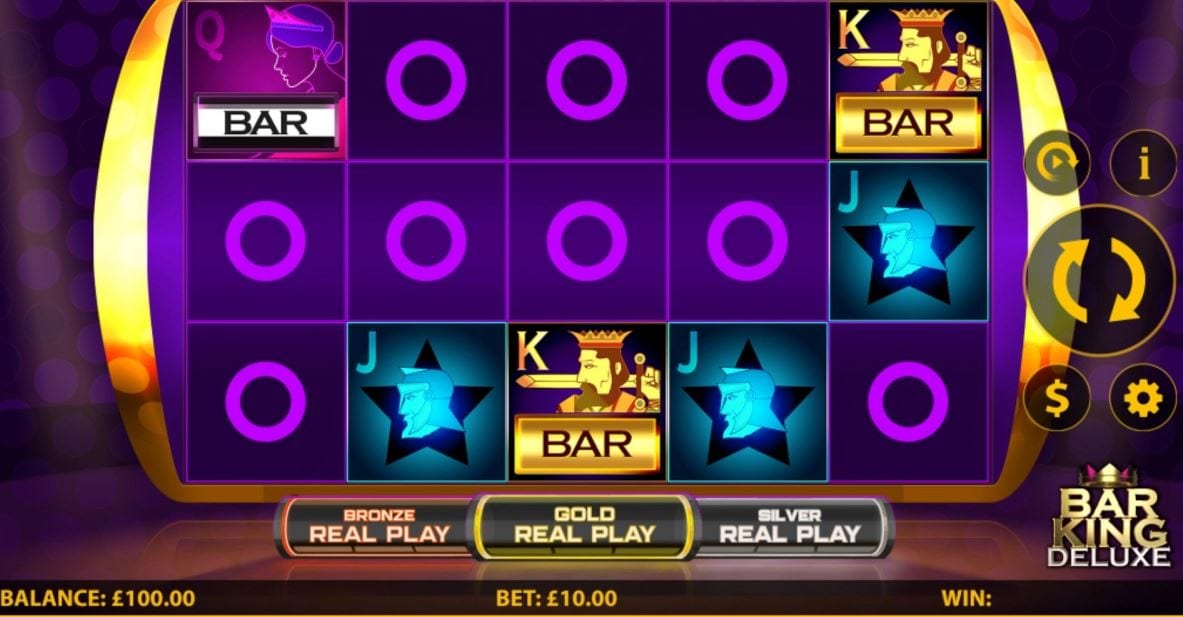 Bar King Deluxe Slot Gameplay