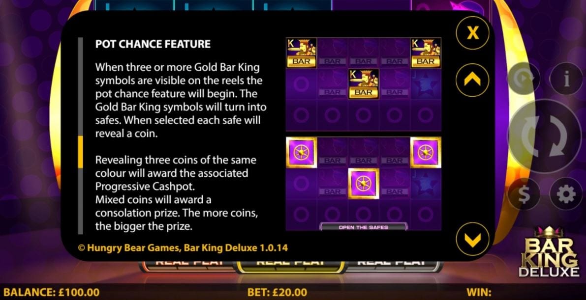 Bar King Deluxe Slot Info