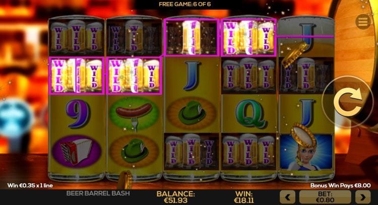 Beer Barrel Bash gameplay casino slot