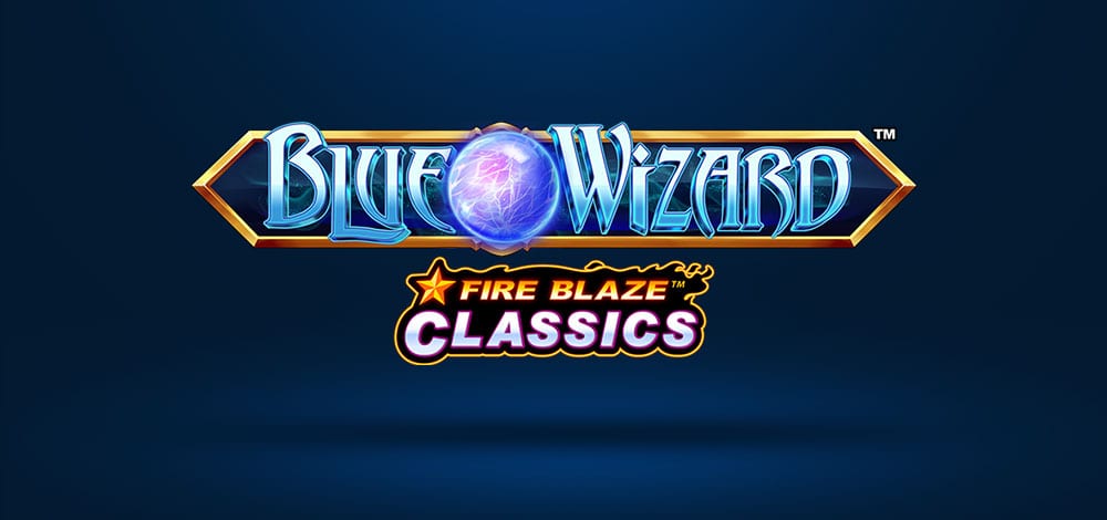 Blue Wizard Fire Blaze Classics Slot Logo Wizard Slots