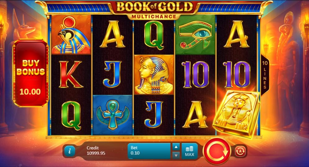 Book of Gold Multichance Slots Gameplay