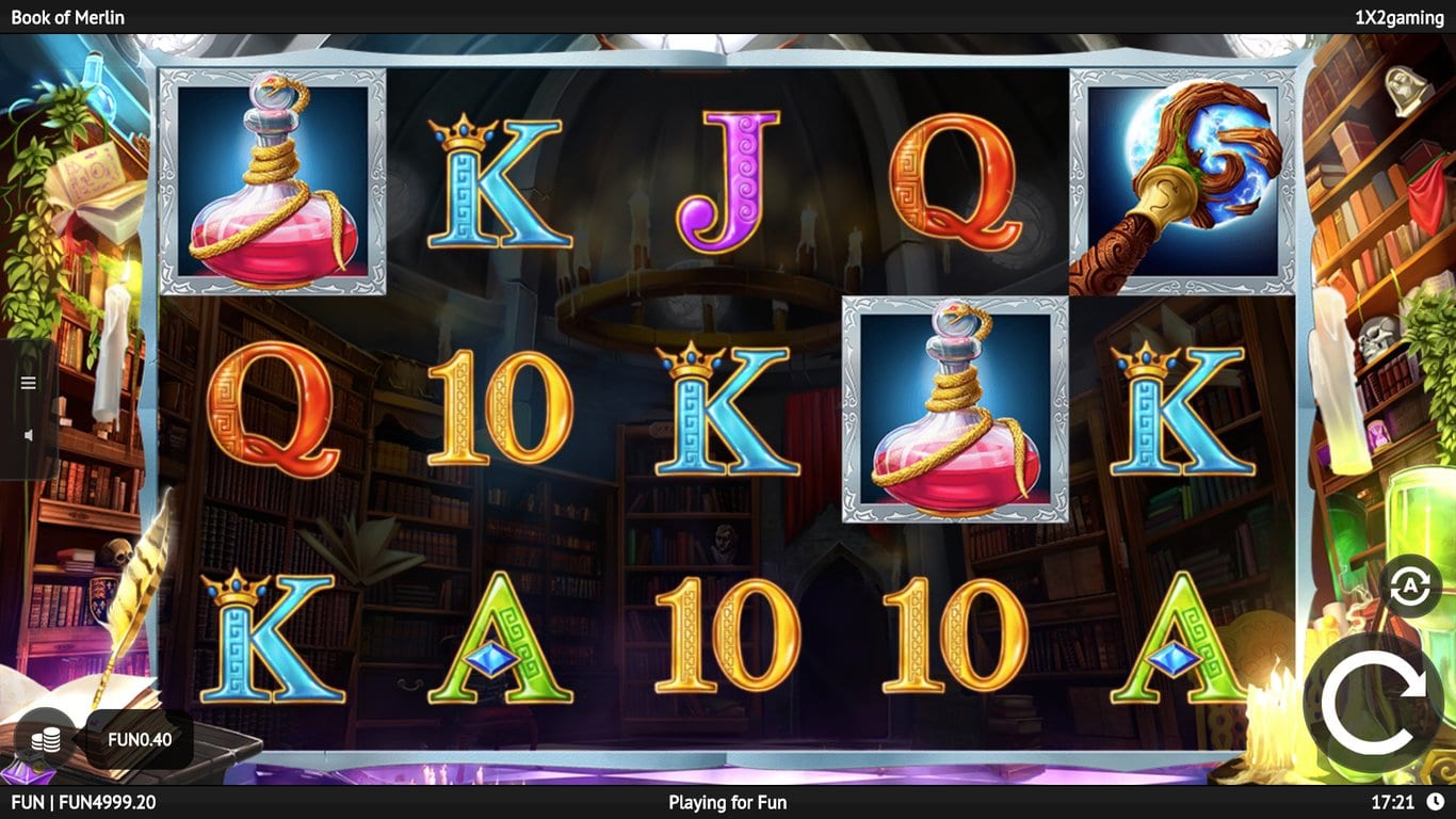 Book of Merlin Slots Gameplay