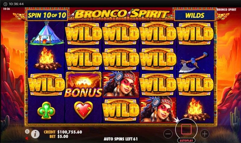 Bronco Spirit Slots Reels