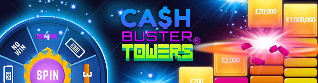 Cash Busters Towers slots game logo