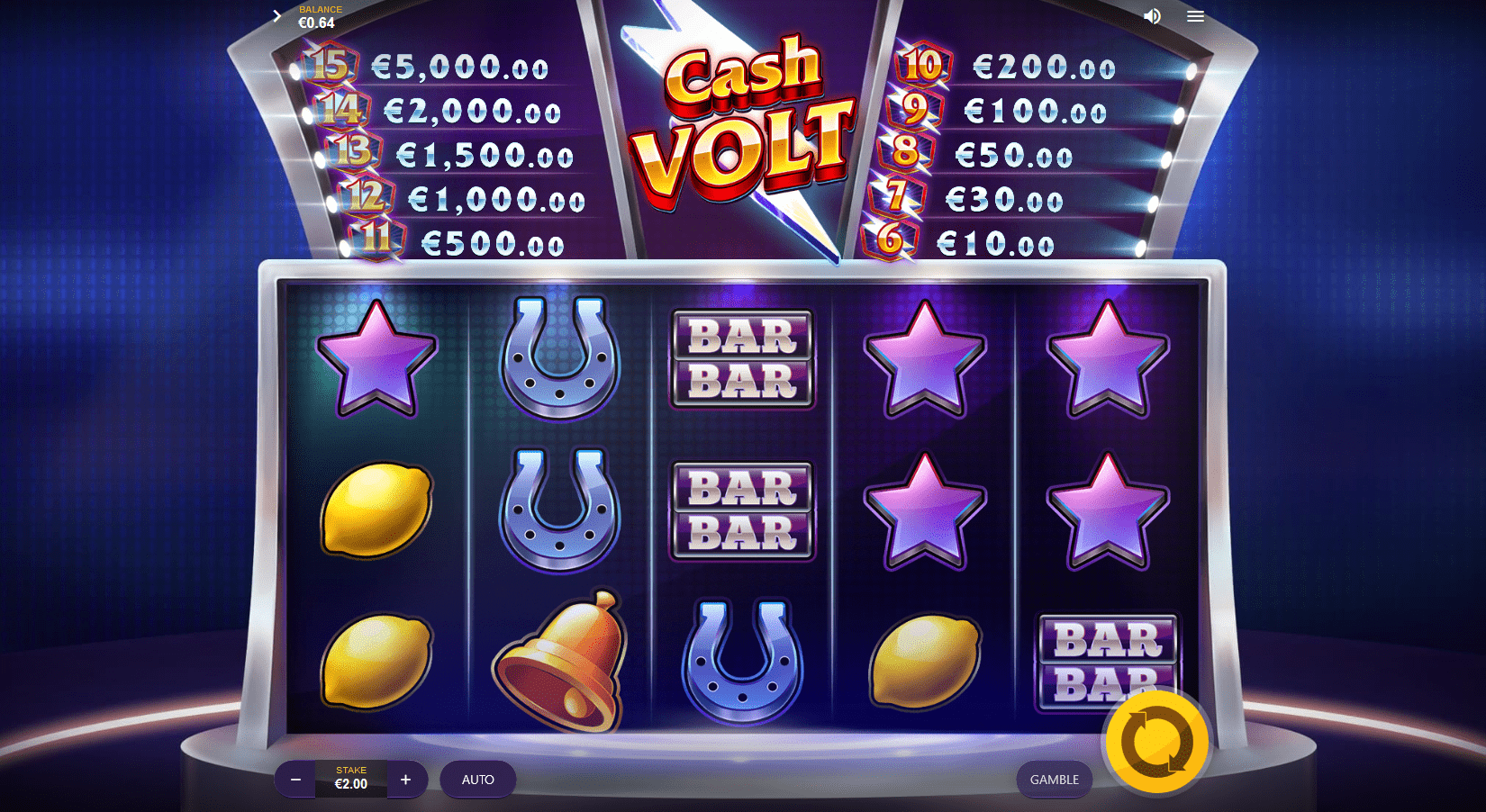 Cash Volt Slot Game