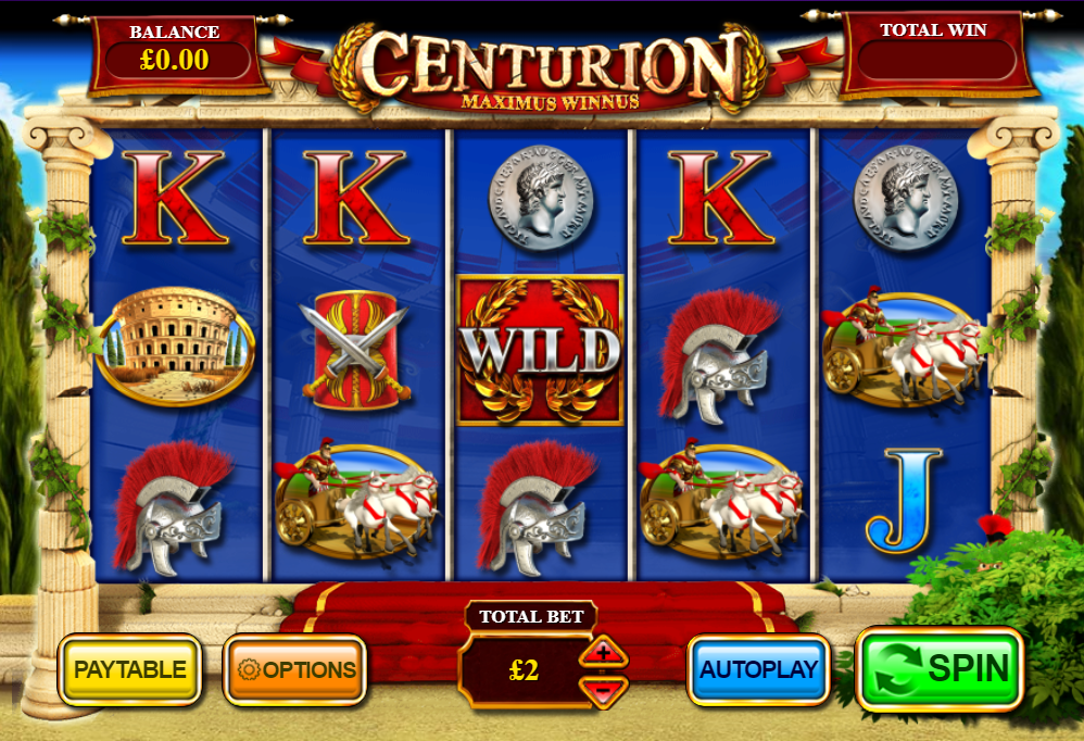 Play Centurion Online Slots Win 500 Spins Wizard Slots