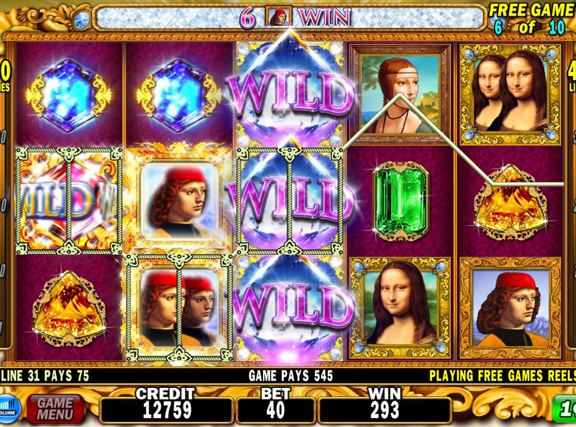 Da Vinci slots