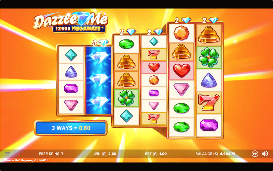 Dazzle Me Megaways Slots Reels