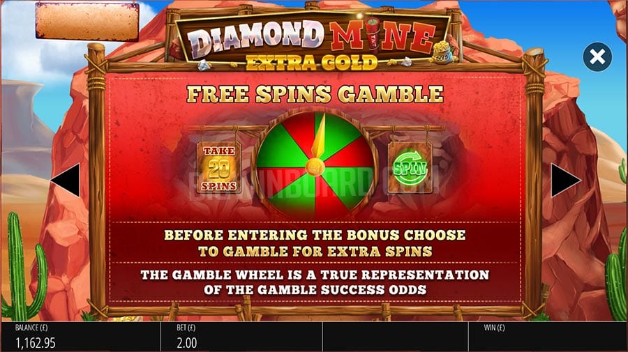 Diamond Mine: Extra Gold Fee Spins Gamble