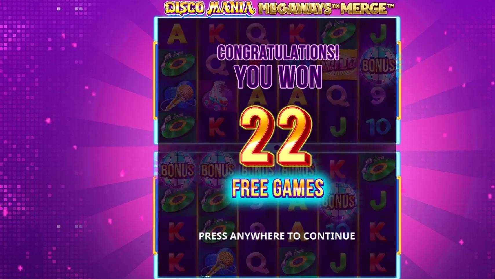 Disco Mania Megaways Merge Slot Free Games