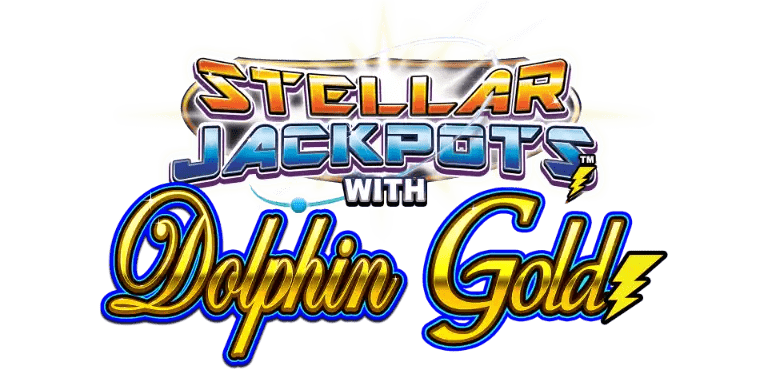 Dolphin Gold Stellar Jackpots Slot Logo