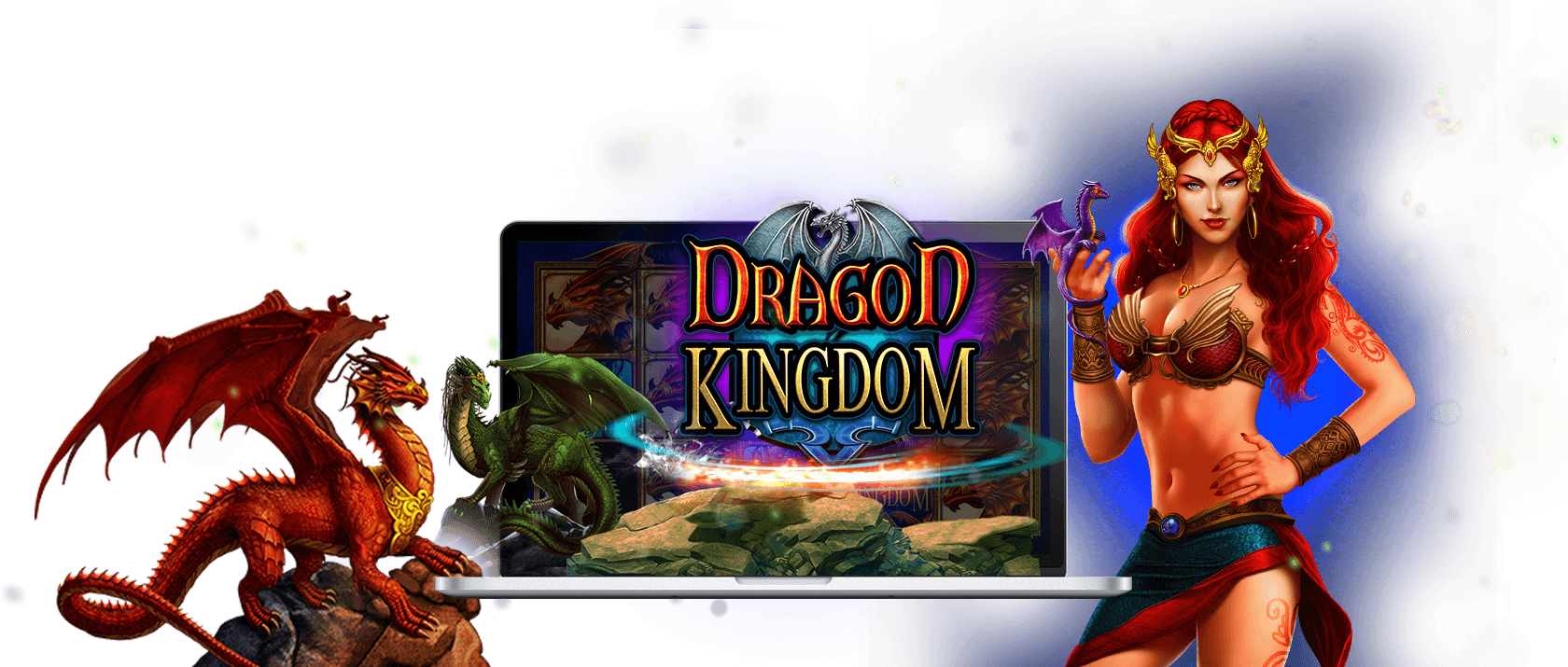 dragon kingdom slots game logo