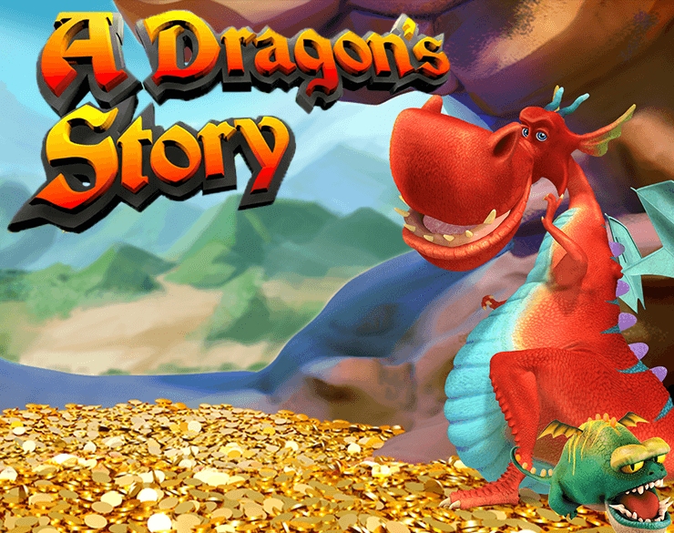 A Dragon's Story slots game logo
