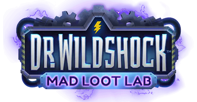 Dr Wildshock Mad Loot Lab Slot Logo