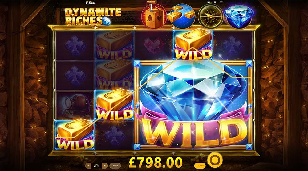 Dynamite Riches Wilds Bonus