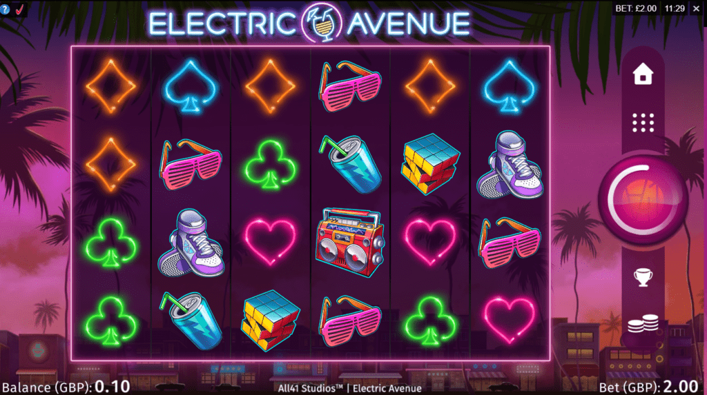 Electric Avenue Slot Game